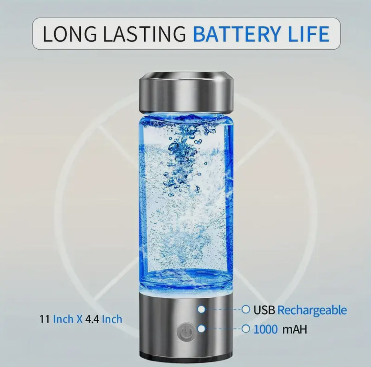 Electronic Hydrogen Travel Water Bottle