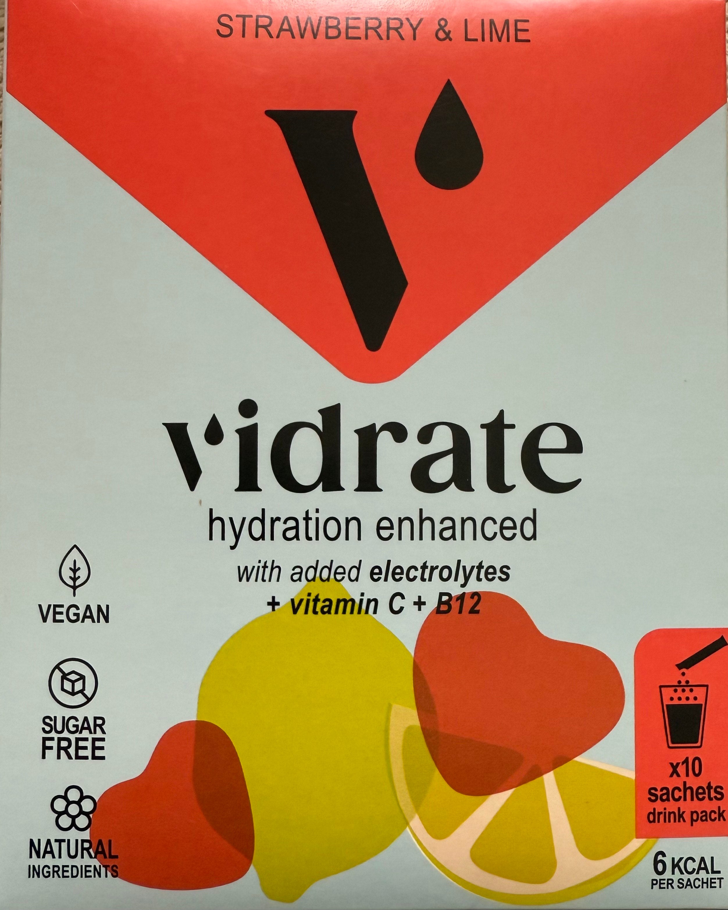 Vidrate 10 Pack - Strawberry & Lime