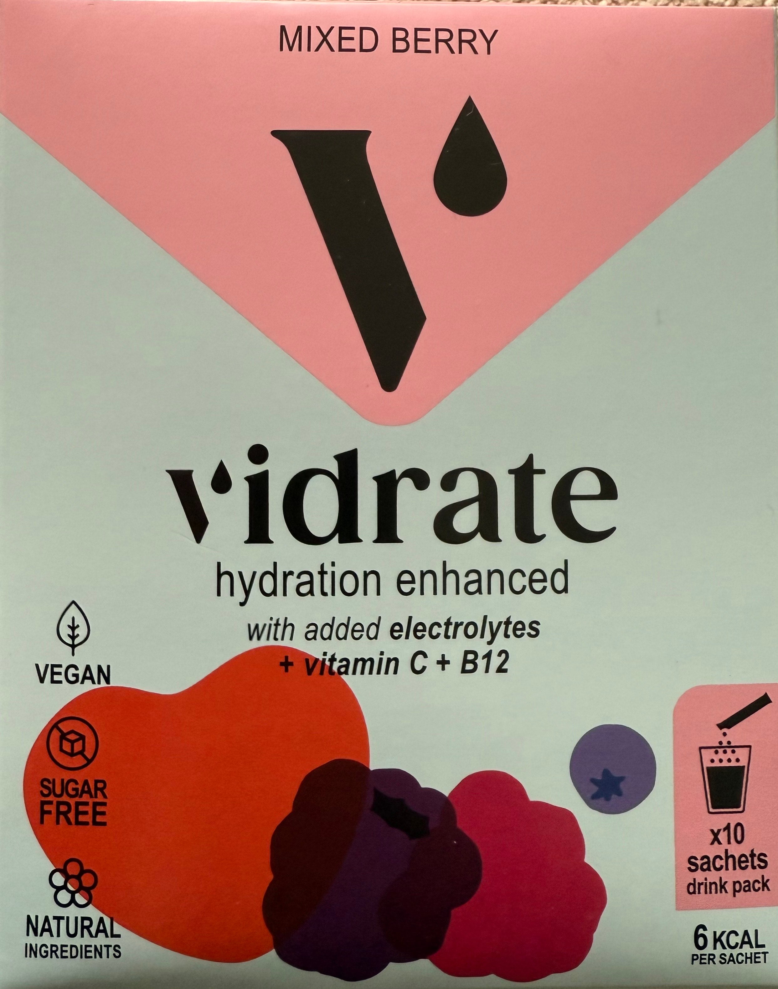 Vidrate 10 Pack - Mixed Berry