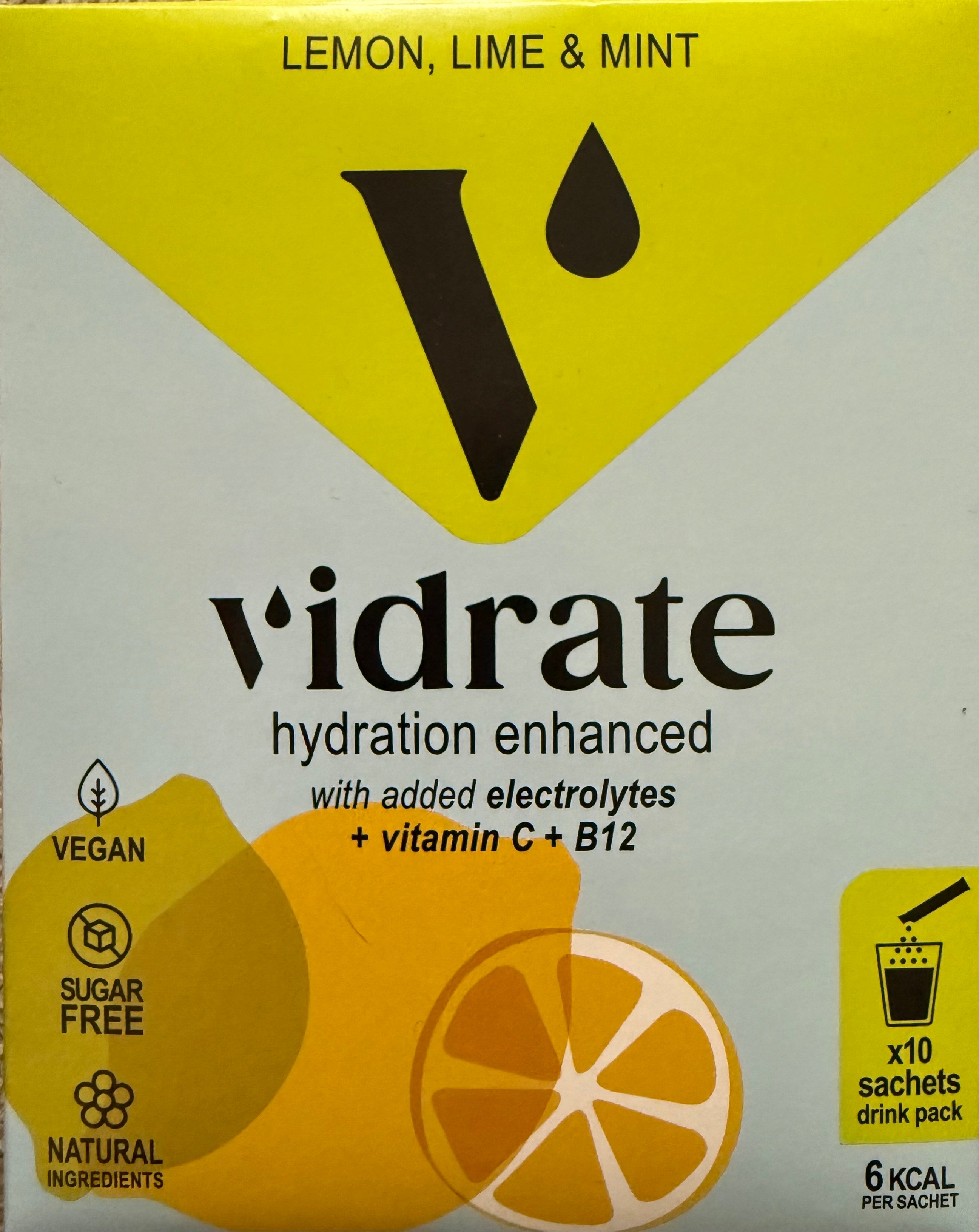 Vidrate 10 Pack - Lemon, Lime & Mint
